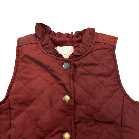 Copper Key Girls sleeveless quilted vest in russet brown NWT Size 6/6X - Picture 3 of 9